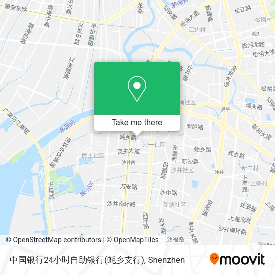 中国银行24小时自助银行(蚝乡支行) map