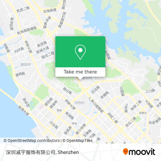 深圳减宇服饰有限公司 map
