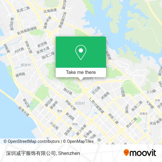 深圳减宇服饰有限公司 map