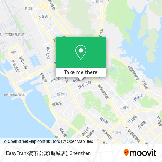 EasyFrank简客公寓(航城店) map