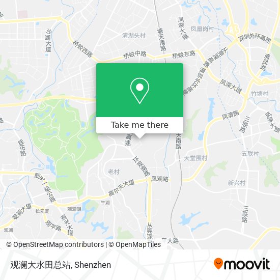 观澜大水田总站 map