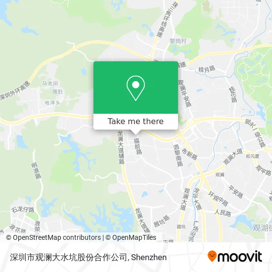 深圳市观澜大水坑股份合作公司 map