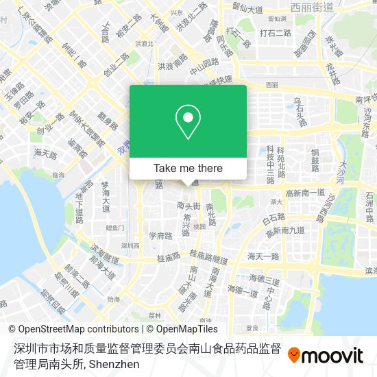 深圳市市场和质量监督管理委员会南山食品药品监督管理局南头所 map