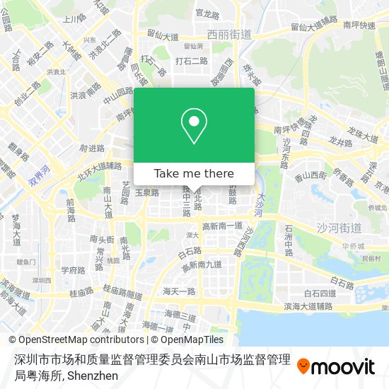 深圳市市场和质量监督管理委员会南山市场监督管理局粤海所 map