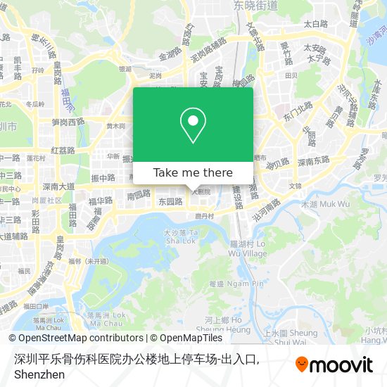 深圳平乐骨伤科医院办公楼地上停车场-出入口 map