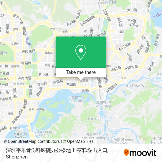 深圳平乐骨伤科医院办公楼地上停车场-出入口 map