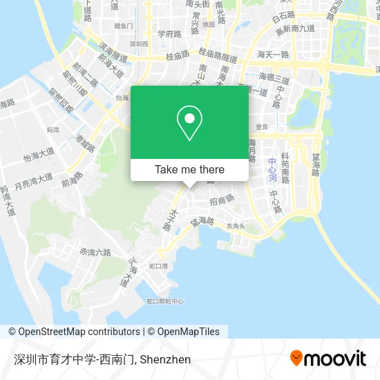 深圳市育才中学-西南门 map