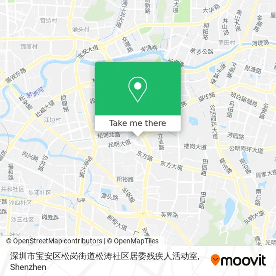 深圳市宝安区松岗街道松涛社区居委残疾人活动室 map
