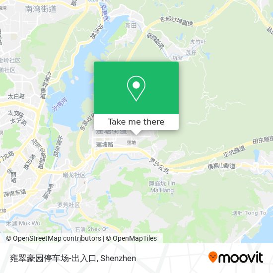 雍翠豪园停车场-出入口 map