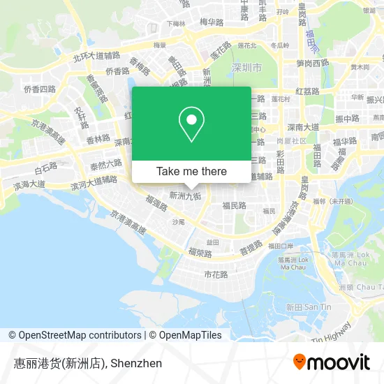 惠丽港货(新洲店) map