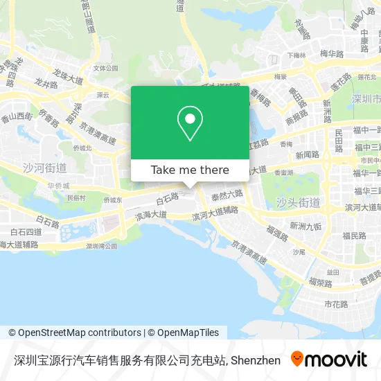 深圳宝源行汽车销售服务有限公司充电站 map