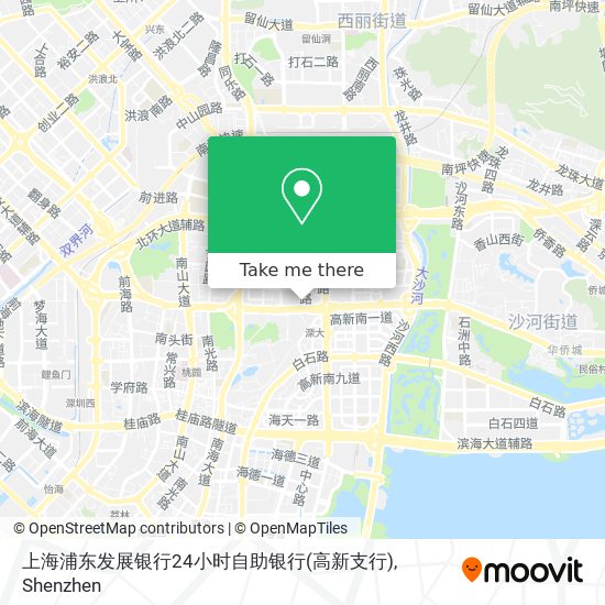 上海浦东发展银行24小时自助银行(高新支行) map