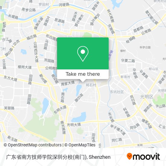 广东省南方技师学院深圳分校(南门) map