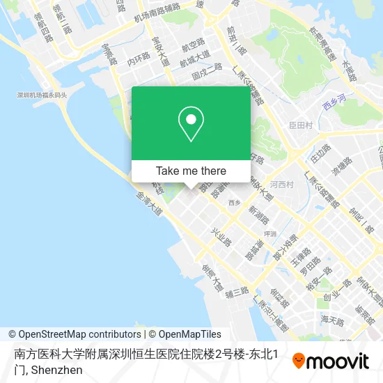 南方医科大学附属深圳恒生医院住院楼2号楼-东北1门 map