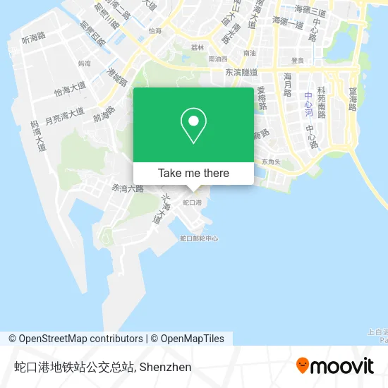 蛇口港地铁站公交总站 map