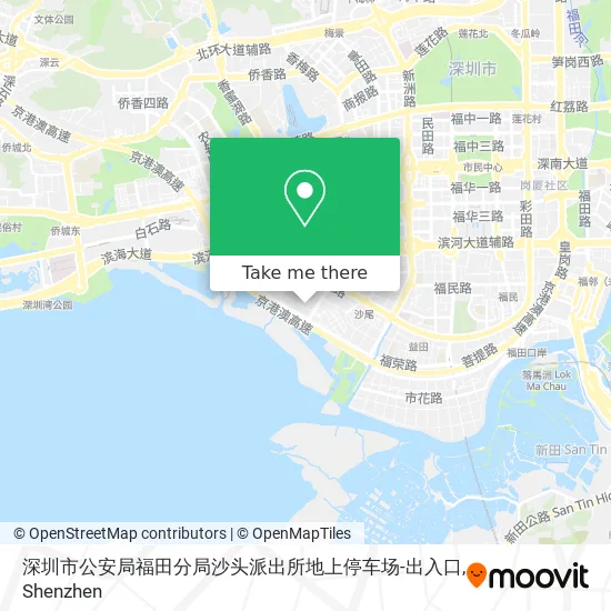 深圳市公安局福田分局沙头派出所地上停车场-出入口 map