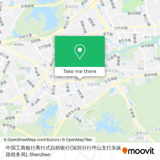 中国工商银行离行式自助银行(深圳分行坪山支行东纵路税务局) map