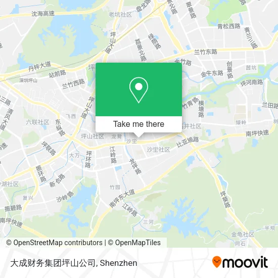 大成财务集团坪山公司 map