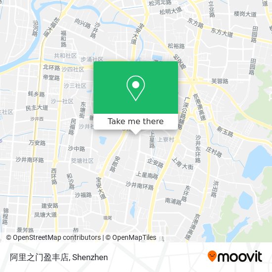 阿里之门盈丰店 map