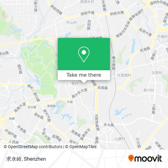 求水岭 map