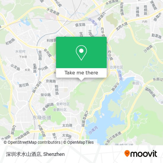 深圳求水山酒店 map