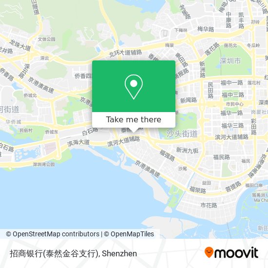 招商银行(泰然金谷支行) map