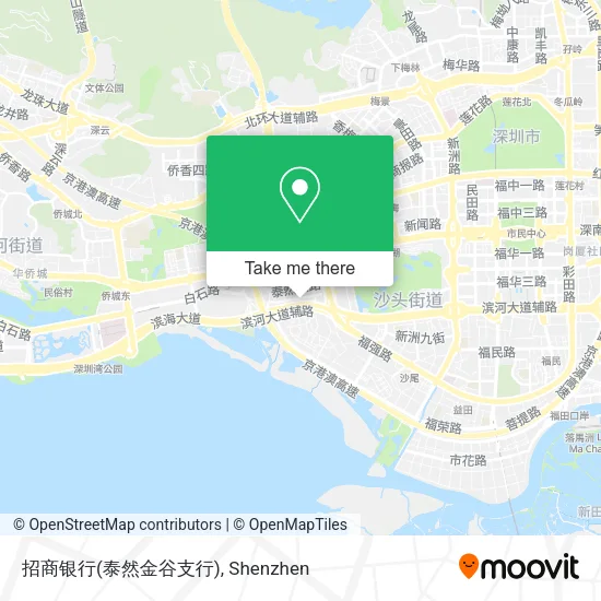 招商银行(泰然金谷支行) map