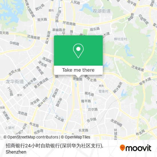 招商银行24小时自助银行(深圳华为社区支行) map