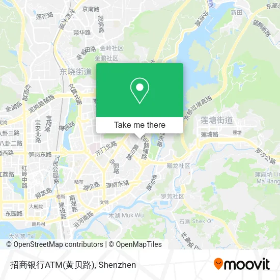 招商银行ATM(黄贝路) map