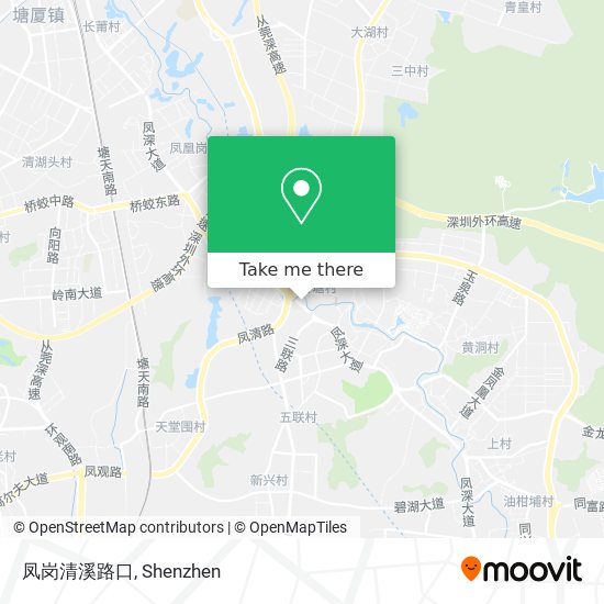 凤岗清溪路口 map