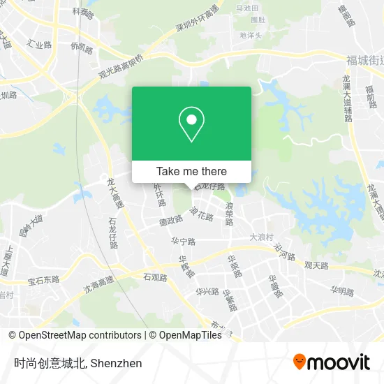 时尚创意城北 map