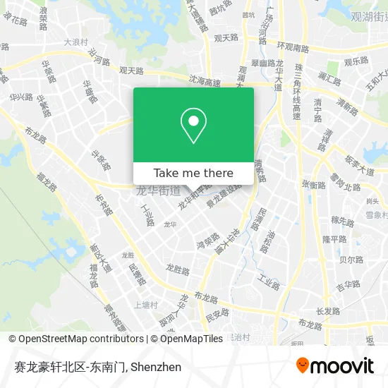 赛龙豪轩北区-东南门 map