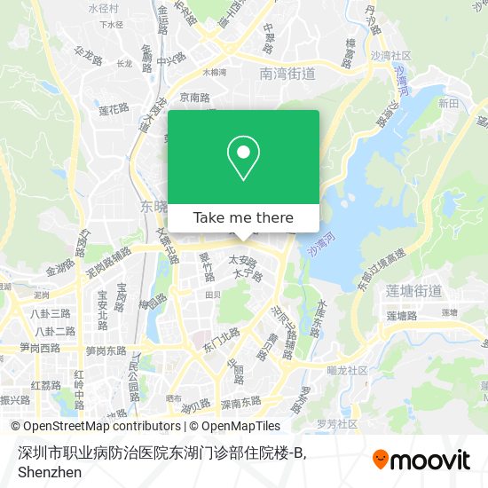 深圳市职业病防治医院东湖门诊部住院楼-B map