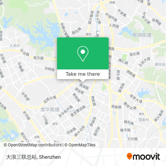 大浪三联总站 map