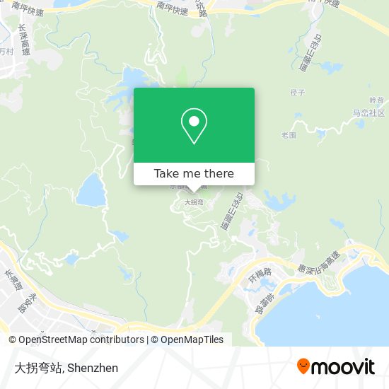 大拐弯站 map