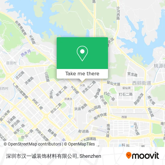 深圳市汉一诚装饰材料有限公司 map