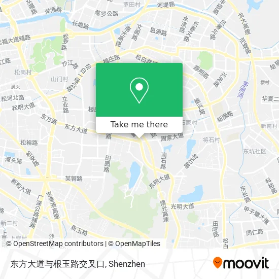 东方大道与根玉路交叉口 map