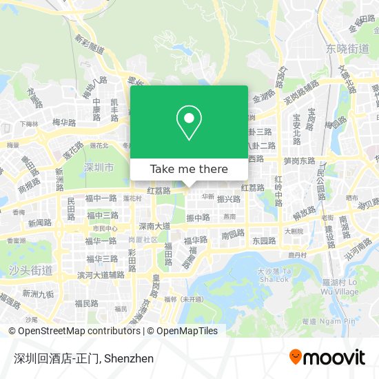 深圳回酒店-正门 map