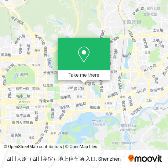 四川大厦（四川宾馆）地上停车场-入口 map