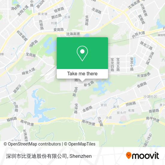 深圳市比亚迪股份有限公司 map