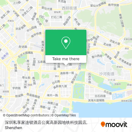 深圳私享家连锁酒店公寓高新园地铁科技园店 map