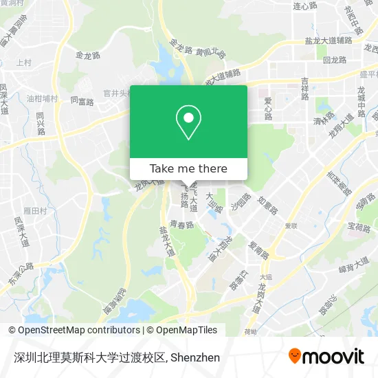 深圳北理莫斯科大学过渡校区 map