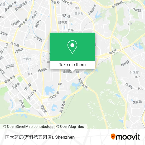 国大药房(万科第五园店) map