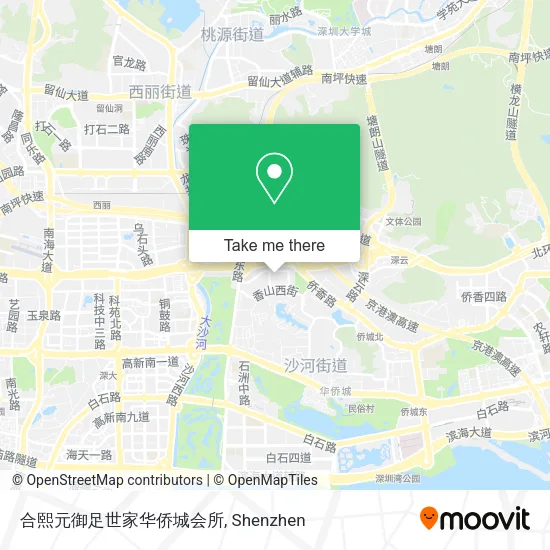 合熙元御足世家华侨城会所 map