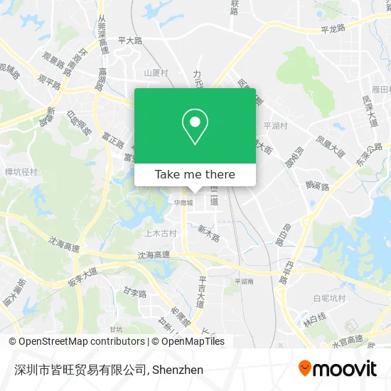 深圳市皆旺贸易有限公司 map