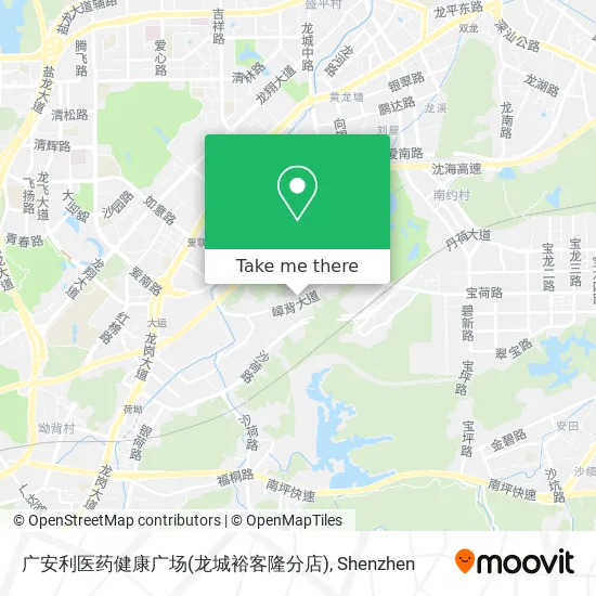 广安利医药健康广场(龙城裕客隆分店) map