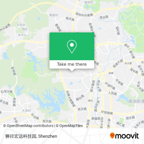 狮径宏远科技园 map