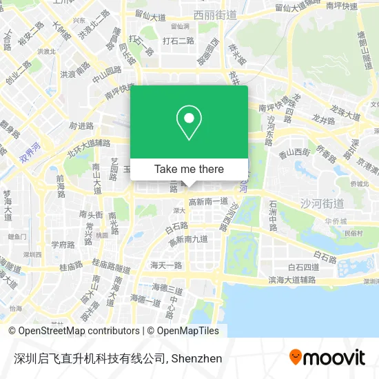 深圳启飞直升机科技有线公司 map