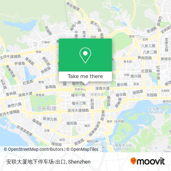 安联大厦地下停车场-出口 map