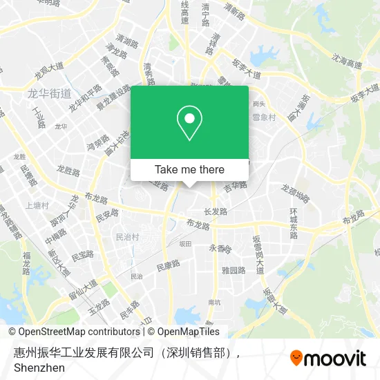 惠州振华工业发展有限公司（深圳销售部） map